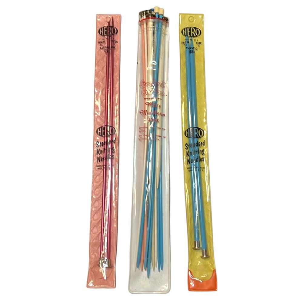 Vintage Knitting Needles Lot